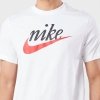 Nike t-shirt na krótki rękaw koszulka męska biała z nadrukiem